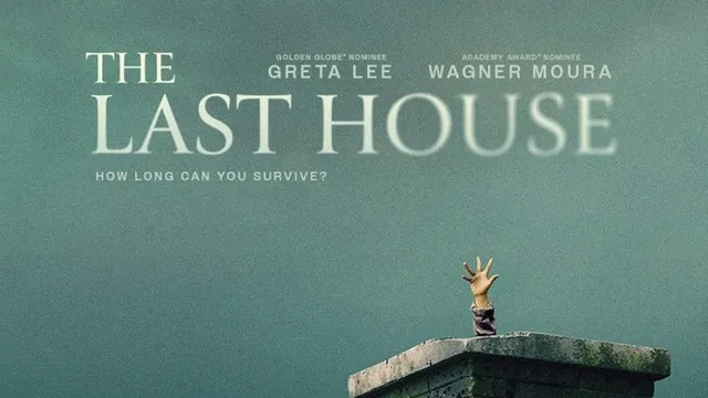 Official poster for The Last House, starring Greta Lee and Wagner Moura